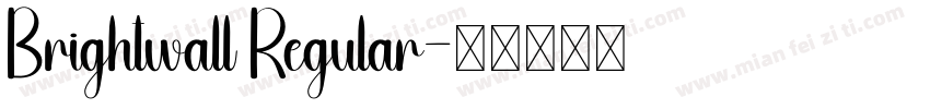 Brightwall Regular字体转换
